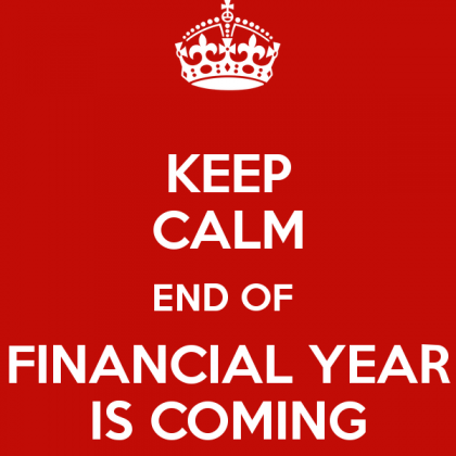 The end of the financial year is coming!